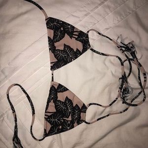 ACACIA BLACK ELEPHANT BIKINI TOP